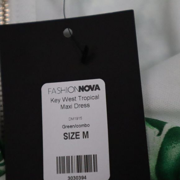 Fashion Nova Key West Maxi Tropical Dress Sz Medium  Womens Long Summer - Picture 12 of 15